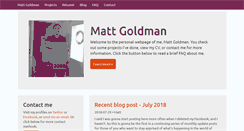 Desktop Screenshot of mattgoldman.us